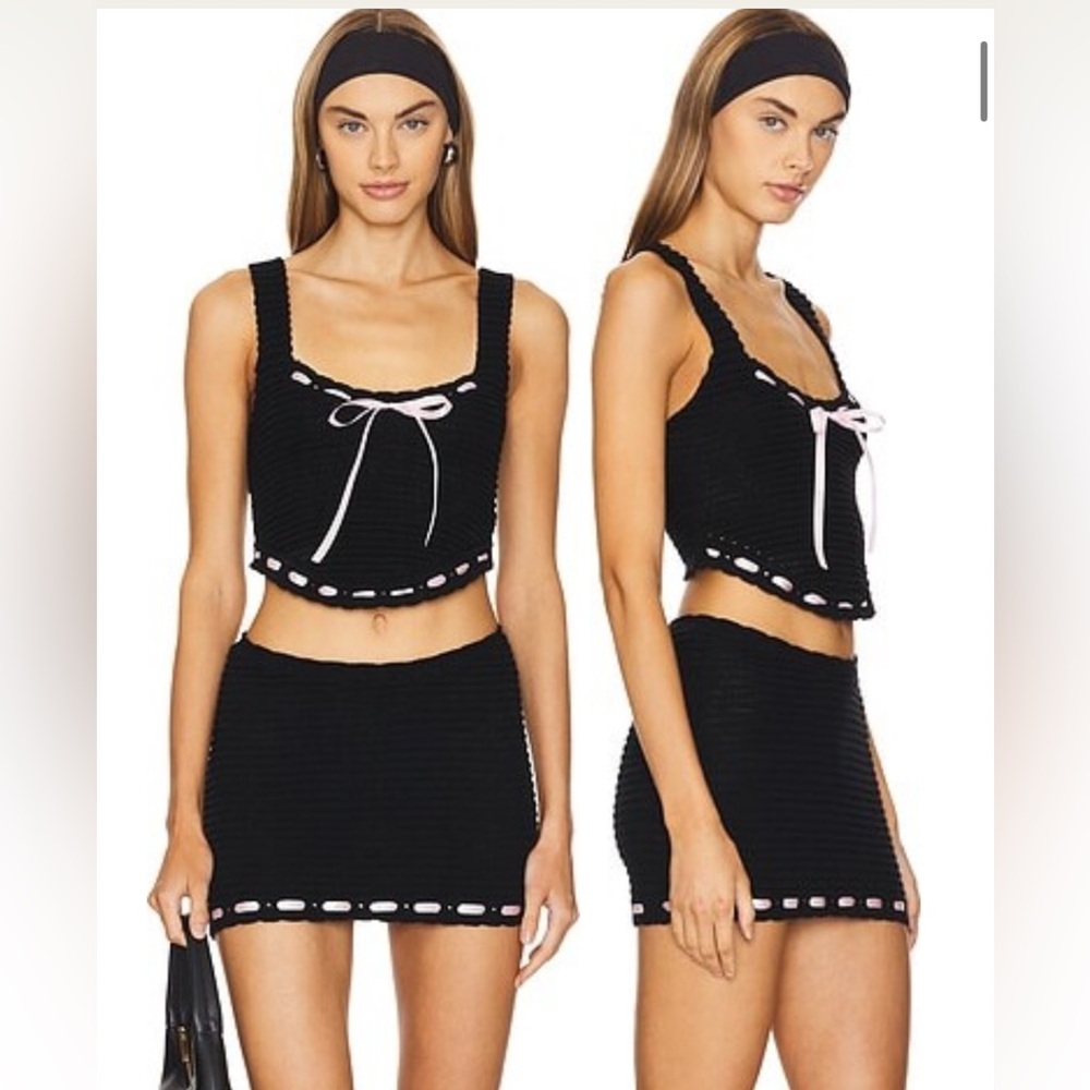 Zoe Skirt Set in Black brand new with tags